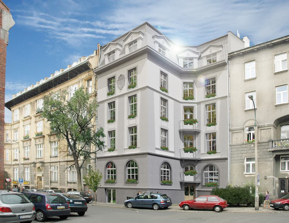 Przebudowa kamienicy przy ul. Biskupiej w Krakowie
