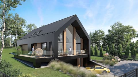 Dom jednorodzinny w Grębynicach, projekt SARTR-PROJEKT