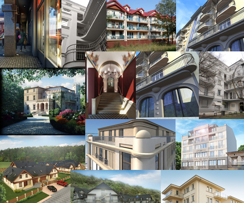 Portfolio projektów architektonicznych SARTR-PROJEKT: budownictwo mieszkaniowe, komercyjne i publiczne